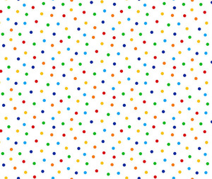 Dots on White Confetti - 0.1m - CD1960-Confetti