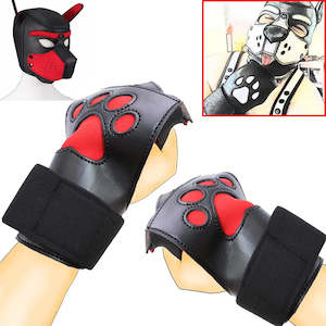 BDSM Bondage Slave Dog Paw Gloves Set for Women or Men