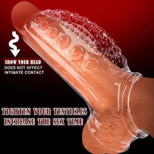 Cock Ring Penis Sleeve Penis Enlargement Granule Clitoris G-spot Stimulate