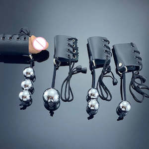 Men: Penis binding With Weight ball Male Penis Cock Ring Ball Male Sexual Delay