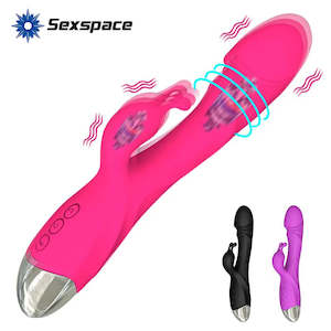 Women Rabbit Vibrators: Rabbit Vibrator Dildo G-spot Masturbator Clitoral Vaginal Anal Massager