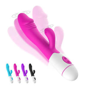 30 Frequency Rabbit Vibrator Dual Vibrating Erotic Anal Vagina For Women G-spot Masturbator