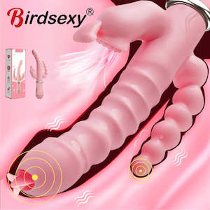 3 In 1 Dildo Rabbit Vibrator Anal Clit Vibrator Sex Toys for Women