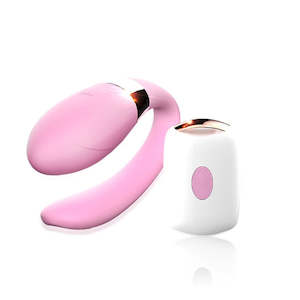 Silicone U-Shape Wireless Remote Control Vibrator G-Spot Clitoris Stimulator For Women