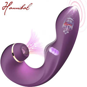 Women Sucking Vibrators 2 In 1: Powerful 3 in 1 Clit Sucker Dildo G-Spot Stimulator for Women