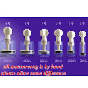 Breast Nipple Sucker Clit Massager Nipple Clamps Pump Breast Enlarger - 6 Sizes For Women