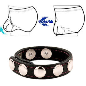Men Penis Rings: Penis Ring Leather Ball Harness Delay Ejaculation Semen Lock for Men