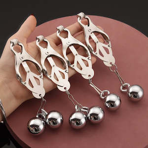 Unisex Bdsm: BDSM Metal Heavy Balls Nipple Clamps For Women/Men Clips Torture Play Hanging Balls