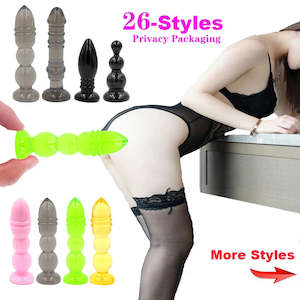 TPR Bondage Restraint Bondage Fetish Slave Anal Butt Plug G-spot For Men or Women