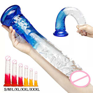 Unisex Dildos: Realistic Jelly Silicone Dildo Penis Anal Butt Plug Prostate Massager Women or Men