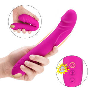 Unisex Dildos: Strong Flexible Vibrator Artificial Penis Thrusting G-spot Dildo Vibrator For Men or Women