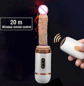 Unisex Dildos: Wireless Remote Controlled Automatic Masturbation Pumping Gun Sex Machine Telescopic Dildo Vibrator