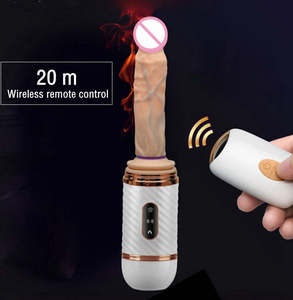 Unisex Dildos: Wireless Remote Controlled Automatic Masturbation Pumping Gun Sex Machine Telescopic Dildo Vibrator