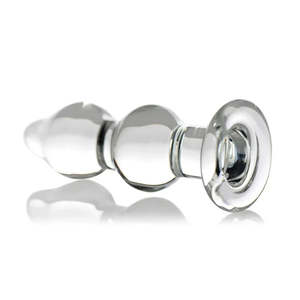 Unisex Butt Plugs: Glass Butt Plug Vagina Ball Anal Dildo Bead for Women or Men