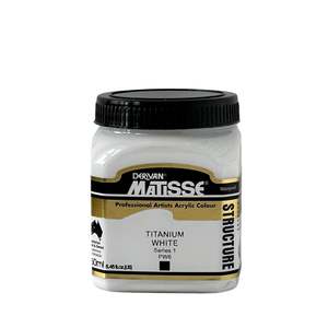 Matisse Structure Professional Artists Acrylic: Matisse Structure Titanium White - S1 - 250ml