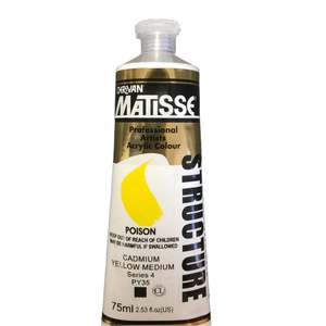 Matisse Structure Cadmium Yellow Medium - S4 - 75ml