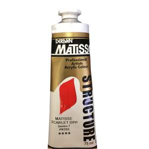 Matisse Structure Professional Artists Acrylic: Matisse Structure Matisse Scarlet DPP - S7 - 75ml