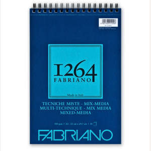 Fabriano 1264 Mixed Media Pad Spiral A4 - 300gsm