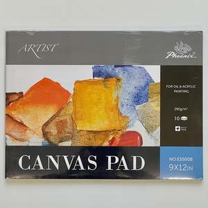 Paper Pads And Blocks: Phoenix Canvas Grain Pad 9x12 inch - 260gsm