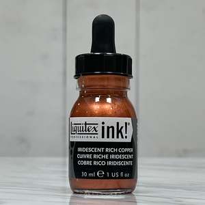 Inks: Liquitex Prof Ink - Iridescent Rich Copper - 30ml