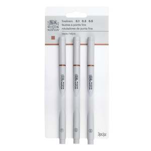 Fineliners: Winsor & Newton Fineliner SEPIA (Set of 3)