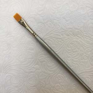 Flat Brushes: Golden Short Flat Brush - #8