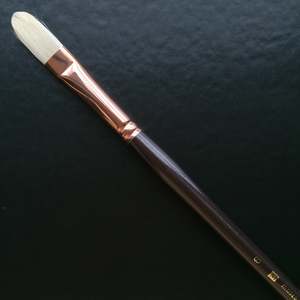Filbert Brushes: 1180 Hog Taklon Filbert Brush - #6