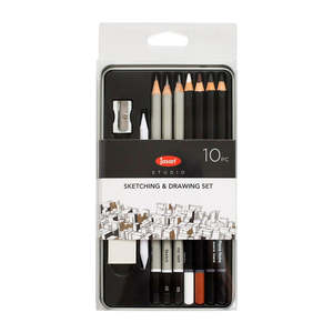 Pencils: Jasart: Studio Sketching tin -Set of 10