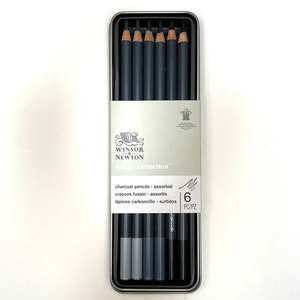 WN Studio Collection Charcoal Pencils tin -Set of 6