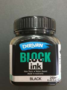 Block Printing Ink - Black 250ml