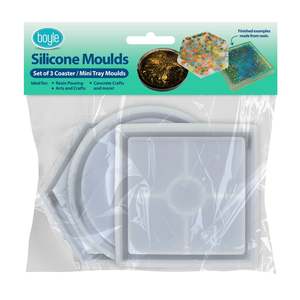 Online Promotion: Silicone Moulds - 3 x Coaster/Mini Tray