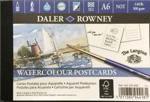 Travel Sets: Daler-Rowney Watercolour POSTCARD Pad A6 - 300gsm