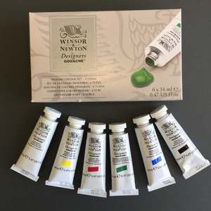 Winsor Newton Designers Gouache Primary Set (6 tubes)
