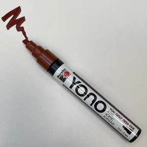 Marabu Yono Acrylic Marker Chisel: Marabu YONO 285 Brown (CHISEL)