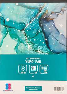 Paper Pads And Blocks: Art Spectrum Yupo Pad A4 - 200gsm