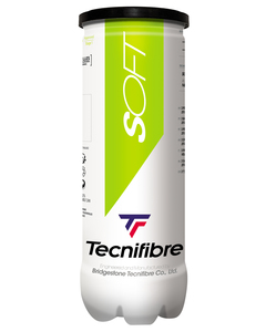 Tecnifibre Tennis, Squash & Padel: Tecnifibre TF Soft (Green) Tennis 3 Ball Tube