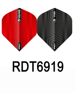 Flights: Red Dragon Red & Black Yin Yang Dart Flight