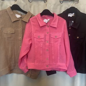 Products: Soft Linen short Jacket - Shabby Chic Design