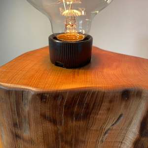 Enduring Beauty | Wood Table Lamp | Handcrafted #57