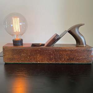 Our Favourites For Promotion Collection: Table Lamp | Genuine Vintage Wood Plane #94