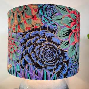 Kaffe Fassett House Leeks Dark | Fabric Lamp Shade | Handcrafted in NZ