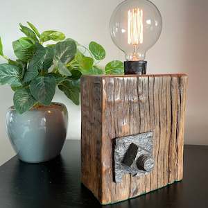 Sold Collection: Architectural Inspiration | Handcrafted Wood Lamp | Wharf series #127
