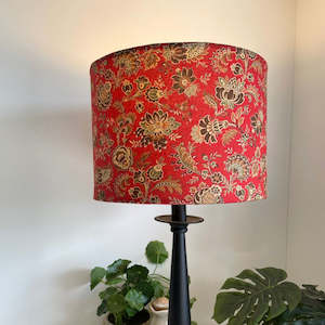 French General Designer Fabric Lampshade -  Lavigne Rouge