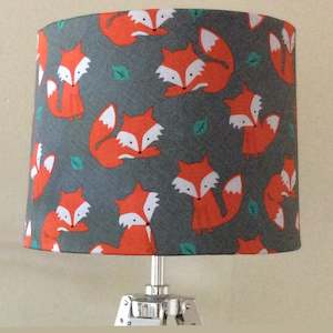 Childrens Lampshades: Fox Fabric Lampshade | Handcrafted