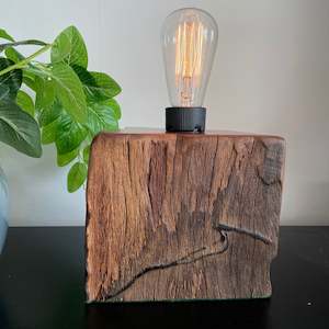 Edison On Wood: Sustainable Style | Wood Table Lamp | Wharf series #149