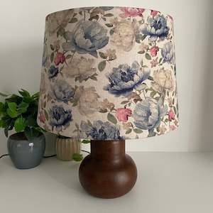 Blossoms on Grey | Handcrafted Lampshade