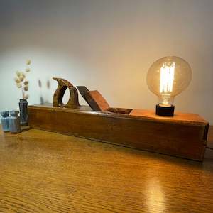 Edison On Wood: Vintage Lamp | Upcycled | #138