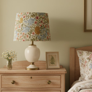 Lampshades 1: Morris Meadow Porcelain Lampshade | Handcrafted William Morris Design