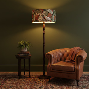 Ready-made Large Barrel lampshade | Acanthus Autumn