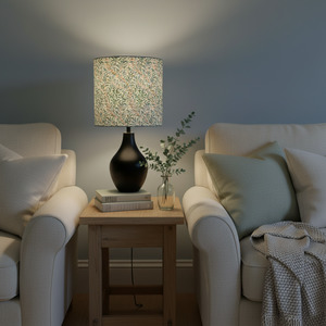 Ready-made Medium Cylinder lampshade | William Morris Willow Boughs Cream